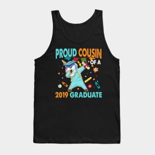 Proud Cousin of a 2019 Graduate Shirt Dabbing Unicorn Tank Top